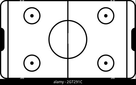 L'icône du stade, le style simple Illustration de Vecteur