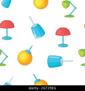 Modèle de lampe, style dessin animé Illustration de Vecteur