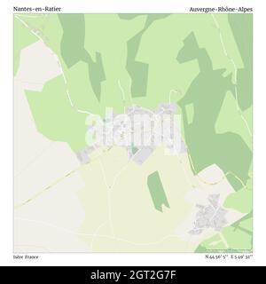 Nantes-en-Ratier, Isère, France, Auvergne-Rhône-Alpes, N 44 56' 5'', E 5 49' 32'', carte, carte intemporelle publiée en 2021.Les voyageurs, les explorateurs et les aventuriers comme Florence Nightingale, David Livingstone, Ernest Shackleton, Lewis et Clark et Sherlock Holmes se sont appuyés sur des cartes pour planifier leurs voyages dans les coins les plus reculés du monde. Timeless Maps dresse la carte de la plupart des sites du monde, montrant ainsi la réalisation de grands rêves Banque D'Images