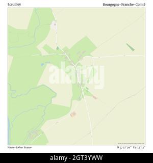 Lœuilley, haute-Saône, France, Bourgogne-Franche-Comté, N 47 27' 39'', E 5 23' 23'', carte, carte intemporelle publiée en 2021.Les voyageurs, les explorateurs et les aventuriers comme Florence Nightingale, David Livingstone, Ernest Shackleton, Lewis et Clark et Sherlock Holmes se sont appuyés sur des cartes pour planifier leurs voyages dans les coins les plus reculés du monde. Timeless Maps dresse la carte de la plupart des sites du monde, montrant ainsi la réalisation de grands rêves Banque D'Images