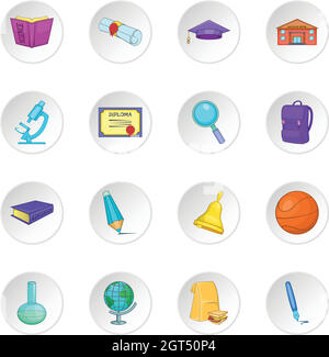 L'éducation icons set Illustration de Vecteur