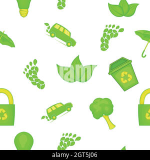 Modèle de conservation, de style cartoon Illustration de Vecteur