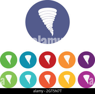 Icônes Tornado Illustration de Vecteur