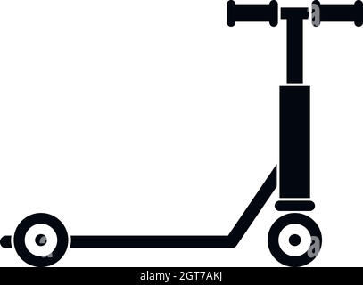 L'icône de scooter, le style simple Illustration de Vecteur