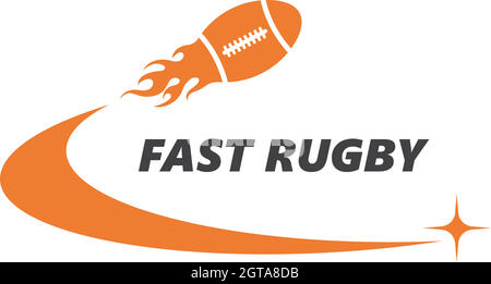motif vectoriel d'icône de ballon de rugby Illustration de Vecteur