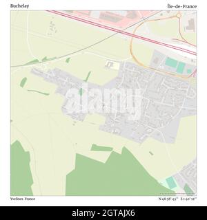 Buchelay, Yvelines, France, Île-de-France, N 48 58' 45'', E 1 40' 12'', carte, Timeless carte publiée en 2021.Les voyageurs, les explorateurs et les aventuriers comme Florence Nightingale, David Livingstone, Ernest Shackleton, Lewis et Clark et Sherlock Holmes se sont appuyés sur des cartes pour planifier leurs voyages dans les coins les plus reculés du monde. Timeless Maps dresse la carte de la plupart des sites du monde, montrant ainsi la réalisation de grands rêves Banque D'Images