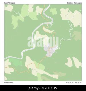 Sant'Andrea, Bologne, Italie, Emilie-Romagne, N 44 10' 59'', E 11 30' 0'', carte, carte intemporelle publiée en 2021.Les voyageurs, les explorateurs et les aventuriers comme Florence Nightingale, David Livingstone, Ernest Shackleton, Lewis et Clark et Sherlock Holmes se sont appuyés sur des cartes pour planifier leurs voyages dans les coins les plus reculés du monde. Timeless Maps dresse la carte de la plupart des sites du monde, montrant ainsi la réalisation de grands rêves Banque D'Images