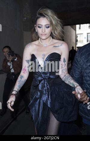 Paris, France. 02 octobre 2021. Paris Jackson participation au spectacle Viviane Westwood dans le cadre de la semaine de la mode de Paris vêtements pour femmes Printemps/été 2022 à Paris, France, le 02 octobre 2021. Photo d'Aurore Marechal/ABACAPRESS.COM crédit: Abaca Press/Alay Live News Banque D'Images