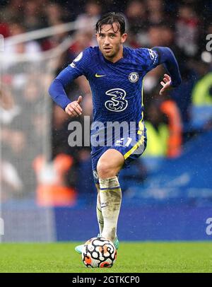 Ben Chilwell de Chelsea en action pendant le match de la Premier League à Stamford Bridge, Londres. Date de la photo: Samedi 2 octobre 2021. Banque D'Images