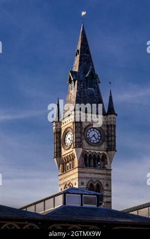 Darlington, une grande ville marchande du comté de Durham, en Angleterre. Banque D'Images