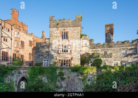 Ruthin Castle (Castell Rhuthun) Hôtel, Castle Street, Ruthin (Rhuthun), Denbighshire (Sir Ddinbych), pays de Galles, Royaume-Uni Banque D'Images