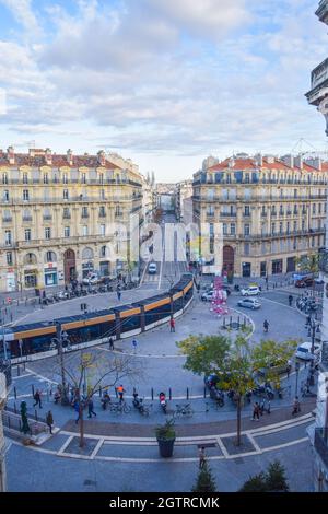 Place Sadi Carnot, Marseille, France, 2019. Banque D'Images