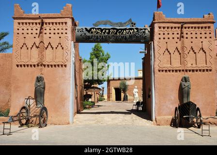 Centre cinématographique Ouarzazate au Maroc Banque D'Images