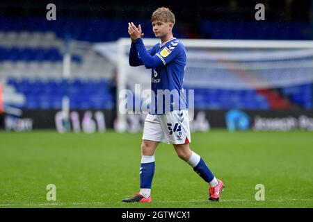 OLDHAM, ROYAUME-UNI. 2 OCTOBRE Harry Vaughan d'Oldham Athletic après le match Sky Bet League 2 entre Oldham Athletic et Harrogate Town à Boundary Park, Oldham, le samedi 2 octobre 2021. (Credit: Eddie Garvey | MI News) Credit: MI News & Sport /Alay Live News Banque D'Images