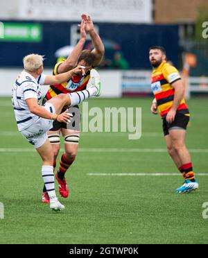 Coventry Butts Park 2-OCT-2021: Josh Barton de Coventry Rugby Green King Championship match entre Coventry Rugby et Richmond Rugby au Butts Park Arena de Coventry, Angleterre sur le 2ème-OCT-2021. Note finale Coventry10 : 5 Richmond Banque D'Images