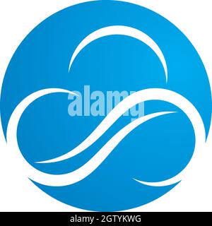 La technologie cloud logo vector vecteur conception du modèle. Illustration de Vecteur