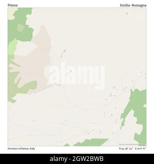 Piazza, province de Parme, Italie, Émilie-Romagne, N 44 38' 24'', E 10 6' 6'', carte, carte intemporelle publiée en 2021.Les voyageurs, les explorateurs et les aventuriers comme Florence Nightingale, David Livingstone, Ernest Shackleton, Lewis et Clark et Sherlock Holmes se sont appuyés sur des cartes pour planifier leurs voyages dans les coins les plus reculés du monde. Timeless Maps dresse la carte de la plupart des sites du monde, montrant ainsi la réalisation de grands rêves Banque D'Images