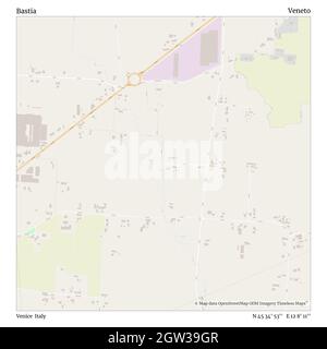 Bastia, Venise, Italie, Vénétie, N 45 34' 53'', E 12 8' 11'', carte, carte intemporelle publiée en 2021.Les voyageurs, les explorateurs et les aventuriers comme Florence Nightingale, David Livingstone, Ernest Shackleton, Lewis et Clark et Sherlock Holmes se sont appuyés sur des cartes pour planifier leurs voyages dans les coins les plus reculés du monde. Timeless Maps dresse la carte de la plupart des sites du monde, montrant ainsi la réalisation de grands rêves Banque D'Images