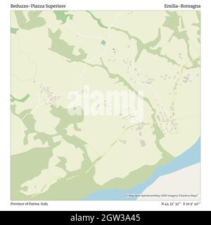 Beduzzo-Piazza Superiore, province de Parme, Italie, Émilie-Romagne, N 44 32' 32'', E 10 9' 40'', carte, carte intemporelle publiée en 2021.Les voyageurs, les explorateurs et les aventuriers comme Florence Nightingale, David Livingstone, Ernest Shackleton, Lewis et Clark et Sherlock Holmes se sont appuyés sur des cartes pour planifier leurs voyages dans les coins les plus reculés du monde. Timeless Maps dresse la carte de la plupart des sites du monde, montrant ainsi la réalisation de grands rêves Banque D'Images