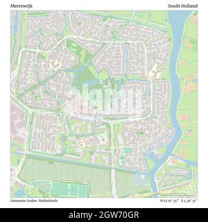 Merenwijk, Gemeente Leiden, pays-Bas, Hollande-Méridionale, N 52 10' 35'', E 4 30' 31'', carte, carte intemporelle publiée en 2021.Les voyageurs, les explorateurs et les aventuriers comme Florence Nightingale, David Livingstone, Ernest Shackleton, Lewis et Clark et Sherlock Holmes se sont appuyés sur des cartes pour planifier leurs voyages dans les coins les plus reculés du monde. Timeless Maps dresse la carte de la plupart des sites du monde, montrant ainsi la réalisation de grands rêves Banque D'Images