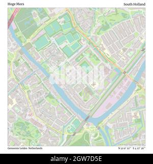 Hoge Mors, Gemeente Leiden, pays-Bas, Hollande-Méridionale, N 52 9' 22'', E 4 27' 36'', carte, carte intemporelle publiée en 2021.Les voyageurs, les explorateurs et les aventuriers comme Florence Nightingale, David Livingstone, Ernest Shackleton, Lewis et Clark et Sherlock Holmes se sont appuyés sur des cartes pour planifier leurs voyages dans les coins les plus reculés du monde. Timeless Maps dresse la carte de la plupart des sites du monde, montrant ainsi la réalisation de grands rêves Banque D'Images