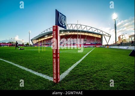 Limerick, Irlande. 02 octobre 2021. Une vue générale de Thomond Park lors du match de rugby de deuxième partie du championnat de rugby de Munster Rugby et DHL Stormers au parc Thomond de Limerick, Irlande, le 2 octobre 2021 (photo par Andrew SURMA/ Credit: SIPA USA/Alay Live News Banque D'Images