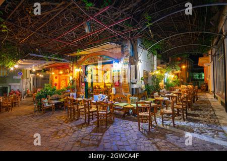 Agiasos est un village médiéval traditionnel de l'île de Lesvos, en Grèce Banque D'Images