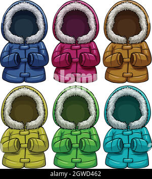 Vestes colorées Illustration de Vecteur
