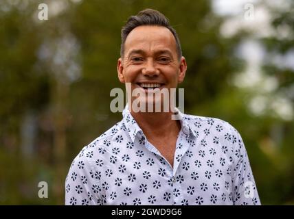 Craig Revel Horwood, juge on Strictly Come Dancing, au RHS Chelsea Flower Show. Banque D'Images