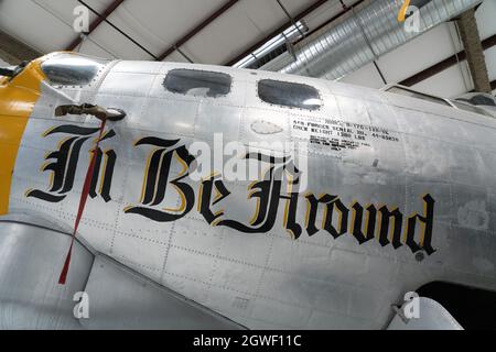 Un bombardier lourd Boeing B-17G Flying Fortress au musée Pima Air & Space, Tucson, Arizona. Banque D'Images