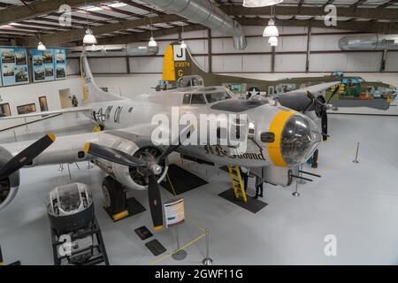 Un bombardier lourd Boeing B-17G Flying Fortress au musée Pima Air & Space, Tucson, Arizona. Banque D'Images