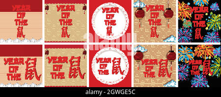 Bonne conception de fond pour la nouvelle année 2020 Illustration de Vecteur