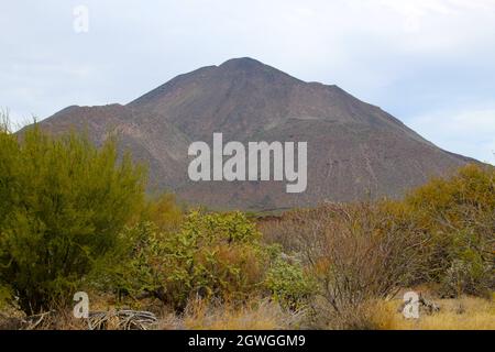 Volcan Tres Vírgenes sur la péninsule de Baja California sur, Mexique Banque D'Images