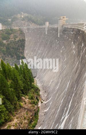 Barrage Hungry Horse, forêt nationale de Flathead, Montana, États-Unis Banque D'Images