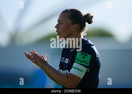 Manchester, Royaume-Uni. 03ème octobre 2021. Manchester City Academy Stadium, Manchester, 3 octobre 2021 Barclays FA Super League féminine- Manchester City Women vs West Ham Women crédit: Touchlinepics/Alay Live News Banque D'Images