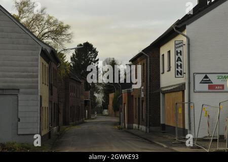 IMMERRATH, ALLEMAGNE - 06 janvier 2018: Maisons anciennes et bâtiments d'Immerath, Allemagne Banque D'Images