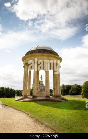 Image de landscape du temple de Rotunda à Vénus au jardin de Stowe dans le Buckinghamshire, en Angleterre Banque D'Images