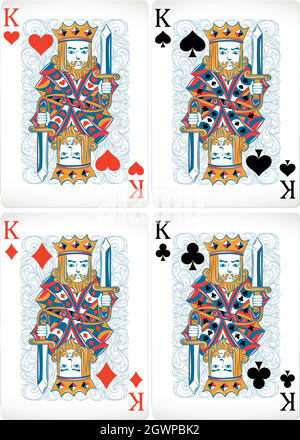 Cartes de poker Illustration de Vecteur