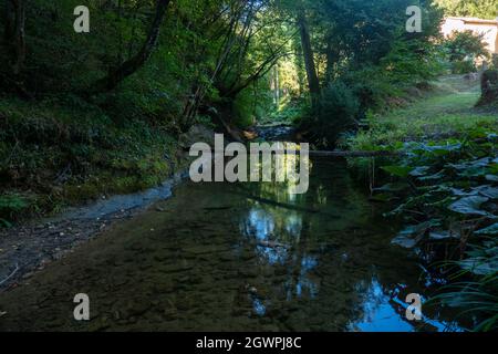 Paysages le long de la via Francigena, Toscane, Italie Banque D'Images