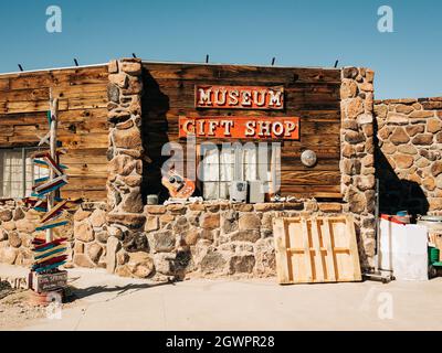 Station de Cool Springs, sur la route 66 près d'Oatman, Arizona Banque D'Images