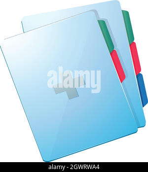 Un dossier médical Illustration de Vecteur