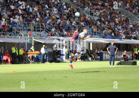 Bologne, Italie. 03ème octobre 2021. Au Stadio Dall'Ara de Bologne, le FC de Bologne a battu Lazio 3-0 pour la série Italienne A dans cette photo (photo de Paolo Pizzi/Pacific Press) Credit: Pacific Press Media production Corp./Alay Live News Banque D'Images