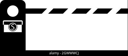 L'icône , le style simple barrière Illustration de Vecteur