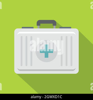 Les premiers secours, l'icône de style plat Illustration de Vecteur