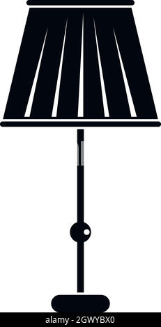 Lampe de plancher, l'icône de style simple. Illustration de Vecteur