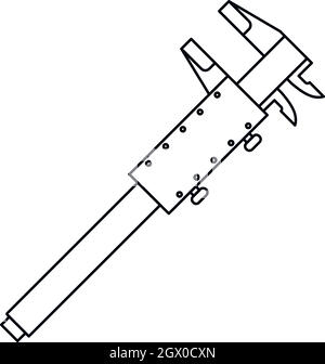 Icône style du contour, de l'étrier Illustration de Vecteur