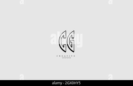 Lettres de l'alphabet initiales Monogram logo CG GC C G Illustration de Vecteur