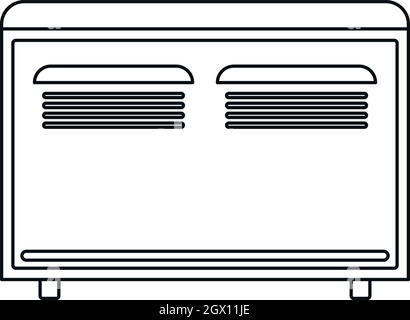 L'icône Contour convecteur, style Illustration de Vecteur