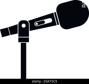 L'icône de microphone, le style simple Illustration de Vecteur