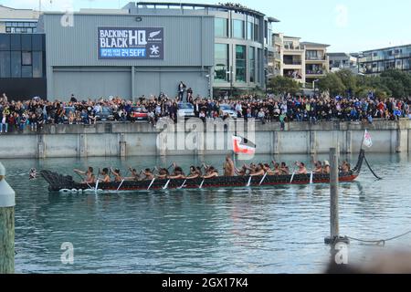 Bateau maori, Auckland Nouvelle-Zélande, 10 septembre 2012 Banque D'Images